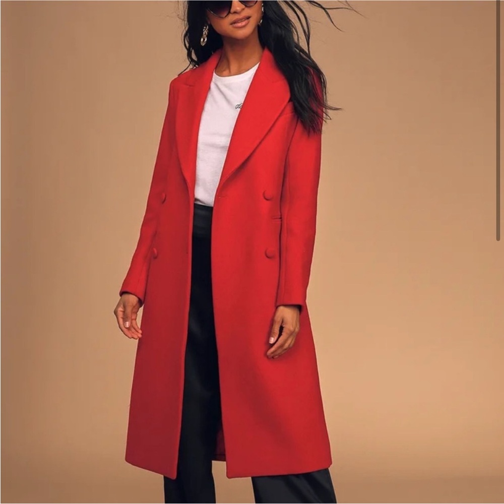Avec Les Filles double breasted wool blend coat Size M
